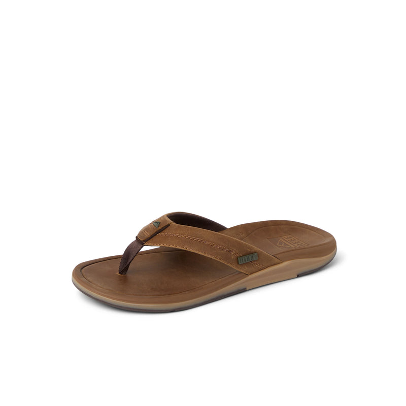 Férfi papucs Leather Offshore, bronz/barna