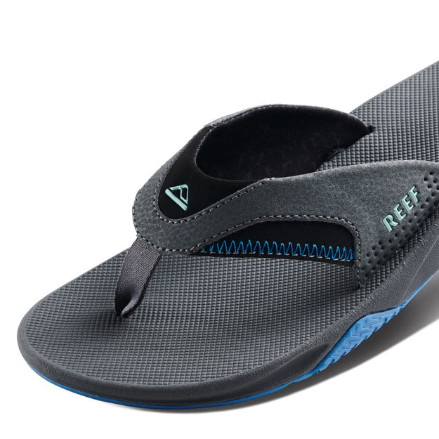 Férfi Fanning papucs, Gunmetal/Ocean