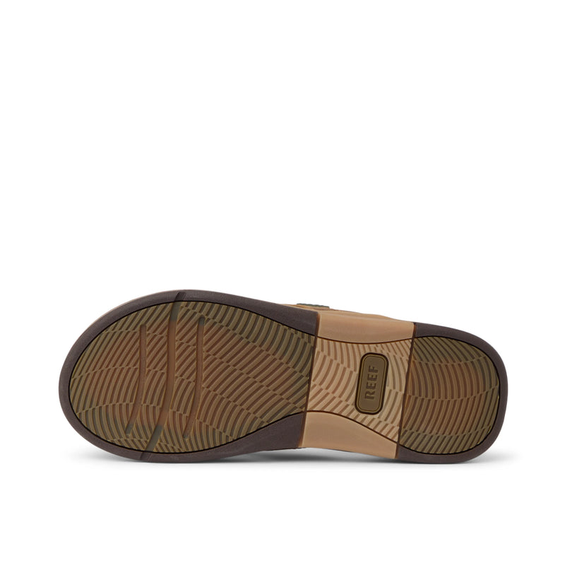 Férfi papucs Leather Offshore, bronz/barna