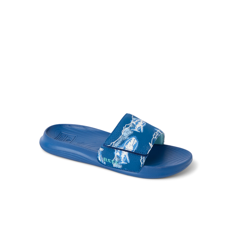 Gyerek fiú papucs Salty Slide, Royal Sharks