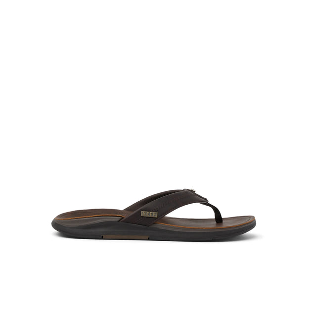 Férfi papucs, Leather Offshore, sötétbarna