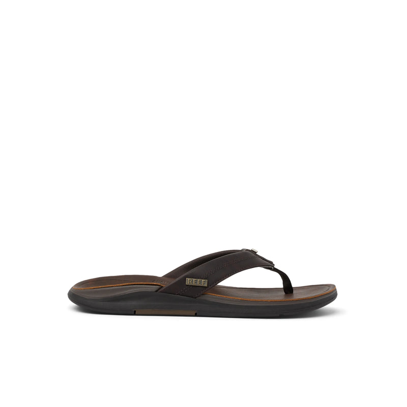 Férfi papucs, Leather Offshore, sötétbarna