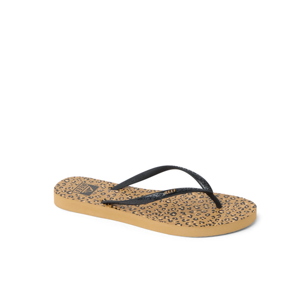 Női papucsok REEF Seaside Prints, Leopárdmintás/Fekete