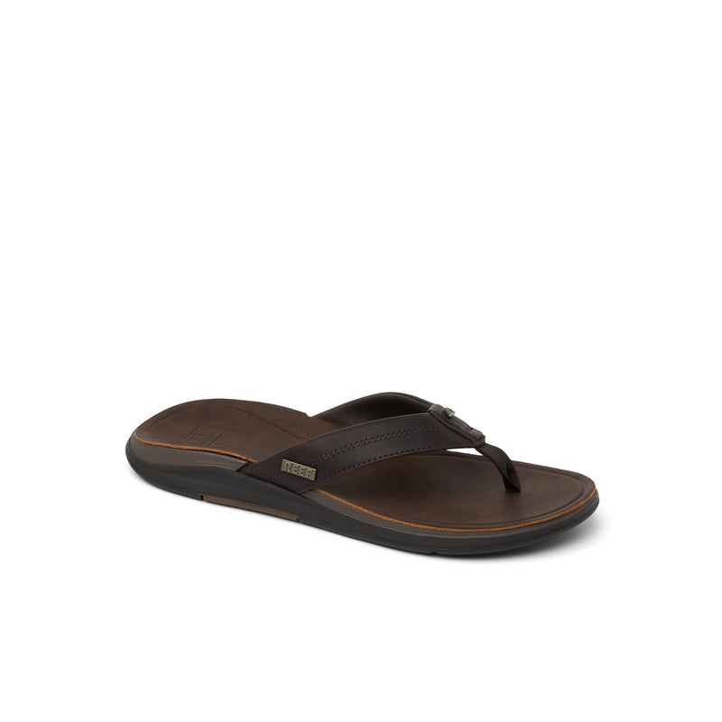 Férfi papucs, Leather Offshore, sötétbarna
