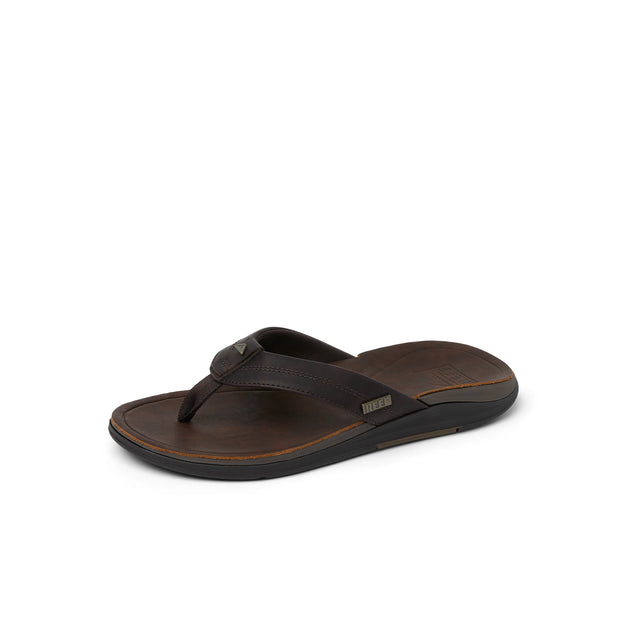 Férfi papucs, Leather Offshore, sötétbarna